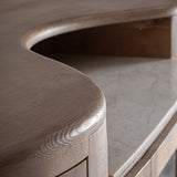 Marboz Oak Wood Bar Counter - Maison Rêves UK