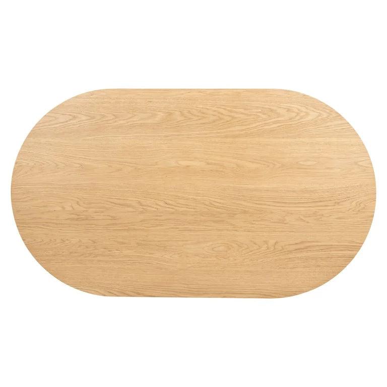 Belfort Natural Oak Wood Oval Coffee Table by Richmond Interiors - Maison Rêves UK