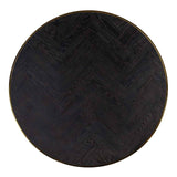 Blackbone Set of 2 Coffee Tables with Black Rustic Oak Top by Richmond Interiors - Maison Rêves UK