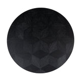 Blax Black Wood Circular Coffee Table 110Ø by Richmond Interiors - Maison Rêves UK