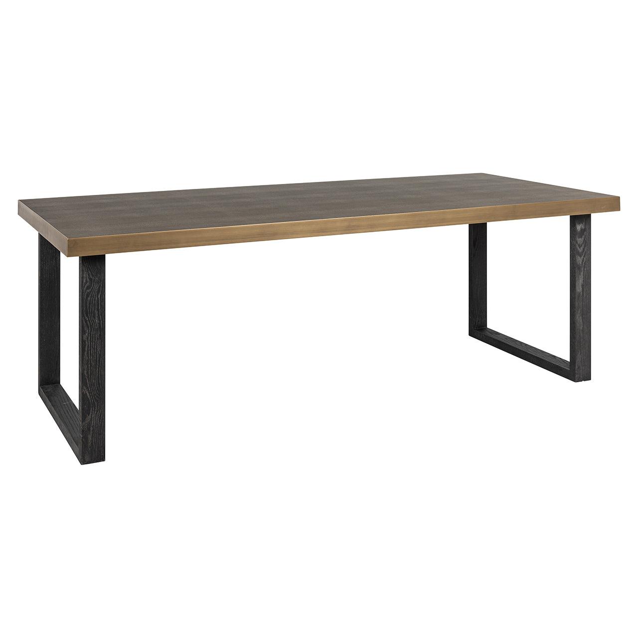 Bloomingville Shagreen Dining Table with Black Oak Wood Base by Richmond Interiors - Maison Rêves UK