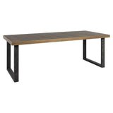 Bloomingville Shagreen Dining Table with Black Oak Wood Base by Richmond Interiors - Maison Rêves UK