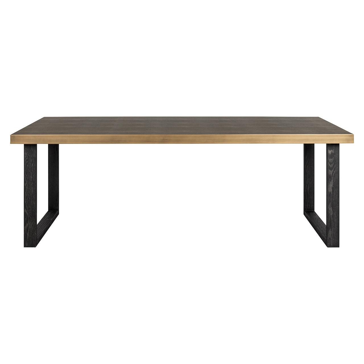 Bloomingville Shagreen Dining Table with Black Oak Wood Base by Richmond Interiors - Maison Rêves UK