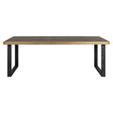 Bloomingville Shagreen Dining Table with Black Oak Wood Base by Richmond Interiors - Maison Rêves UK