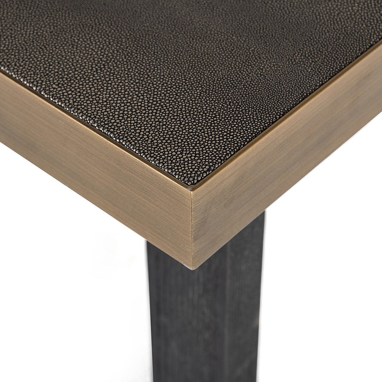 Bloomingville Shagreen Dining Table with Black Oak Wood Base by Richmond Interiors - Maison Rêves UK