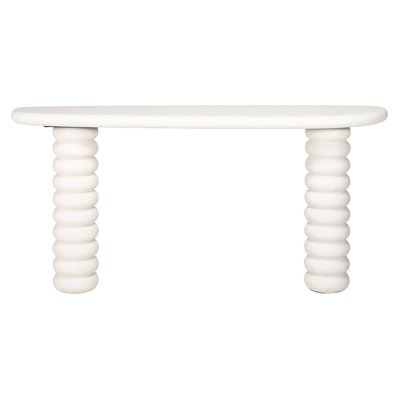 Bloomstone Light Eco Plaster Console Table by Richmond Interiors - Maison Rêves UK