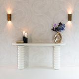 Bloomstone Light Eco Plaster Console Table by Richmond Interiors - Maison Rêves UK