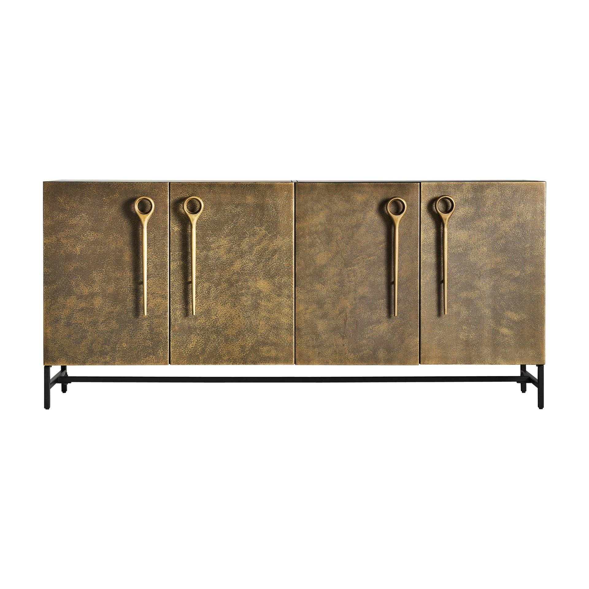 Bouloire Gold Iron Sideboard - Maison Rêves UK