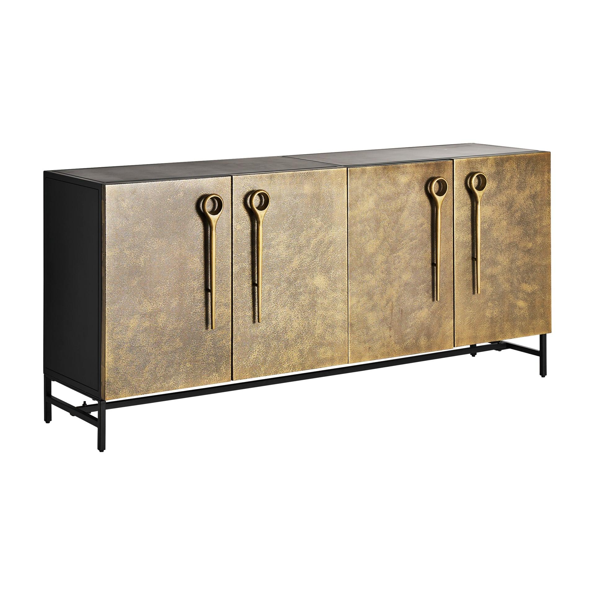 Bouloire Gold Iron Sideboard - Maison Rêves UK