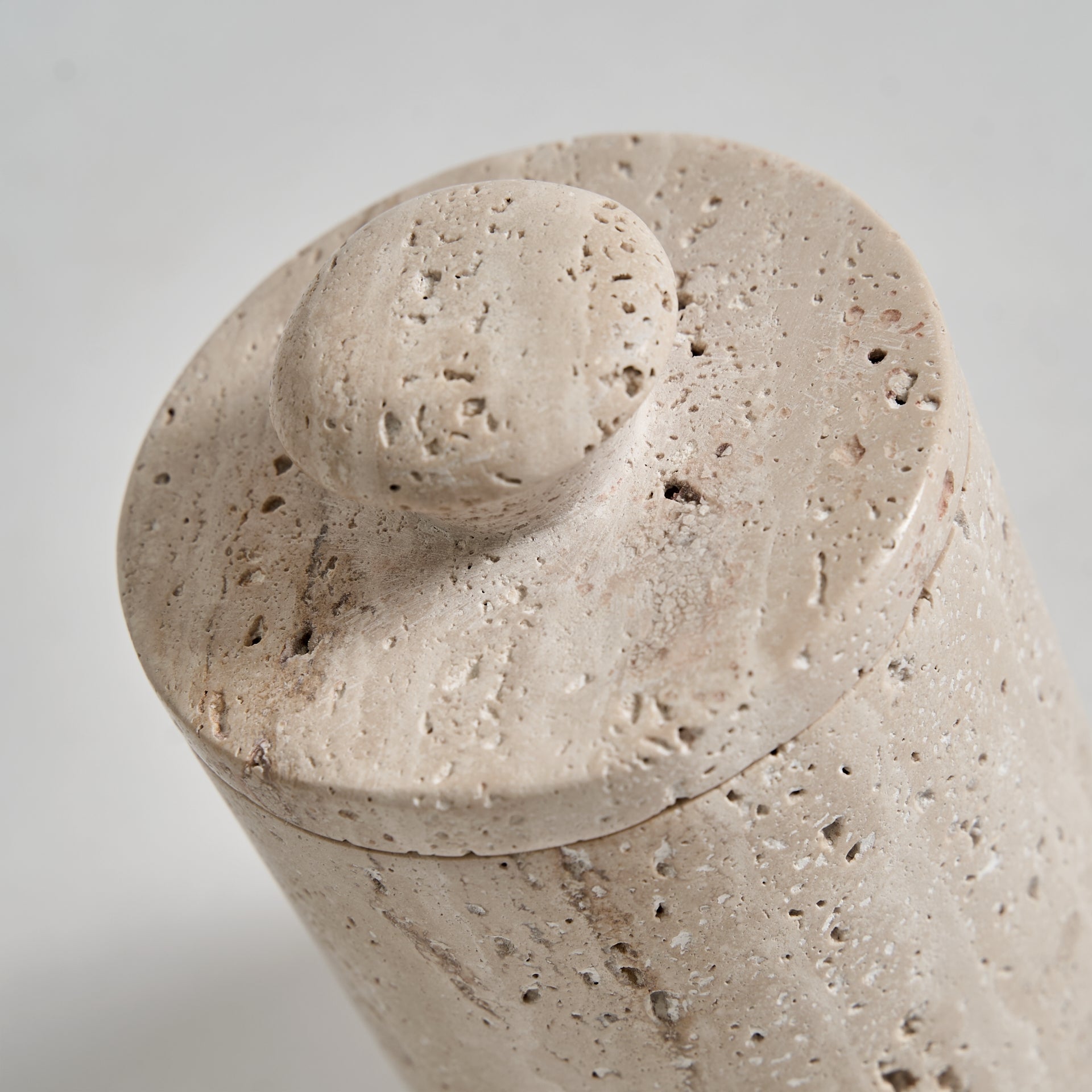 Motrus Travertine Box - 15cm - Maison Rêves UK