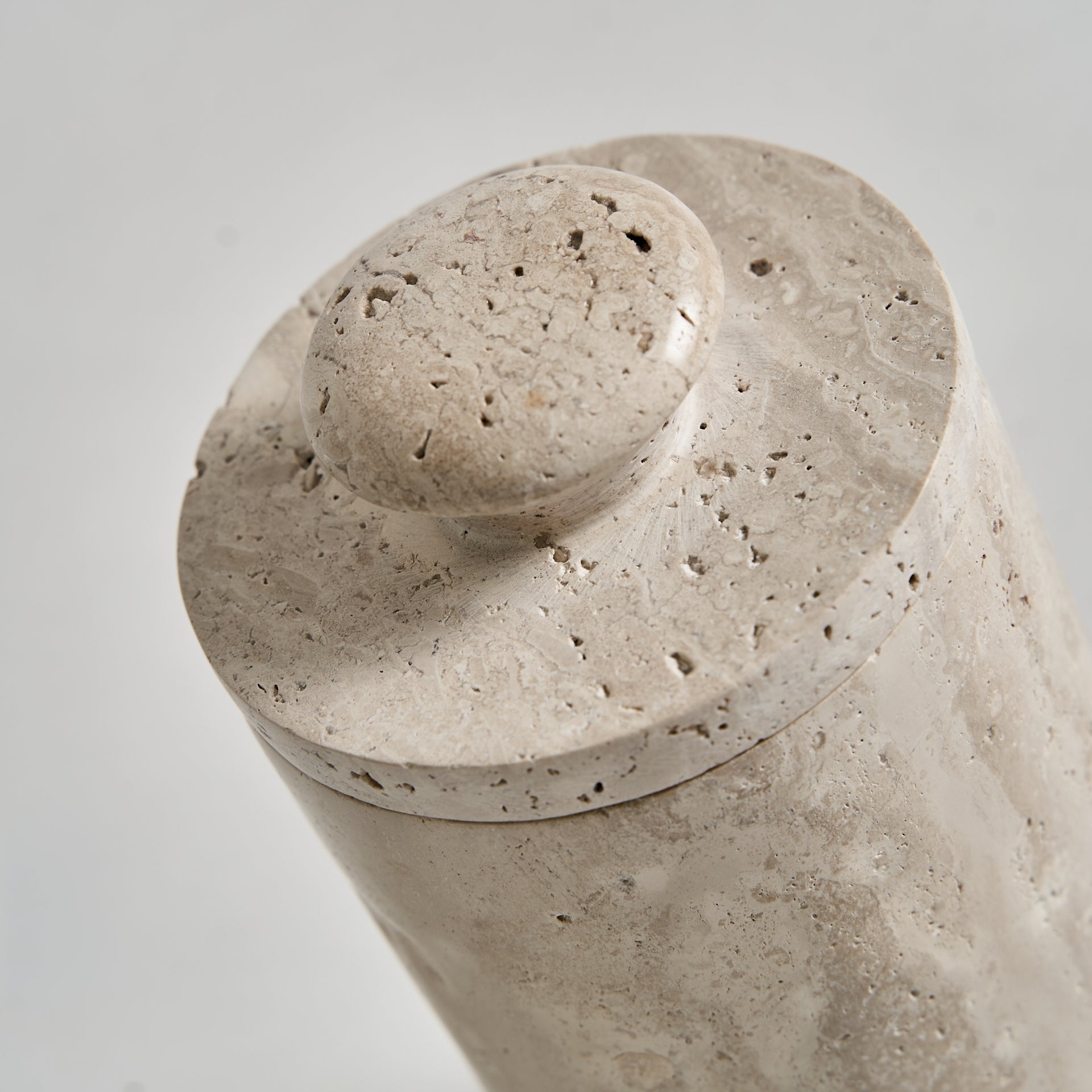 Motrus Travertine Box - 21cm - Maison Rêves UK