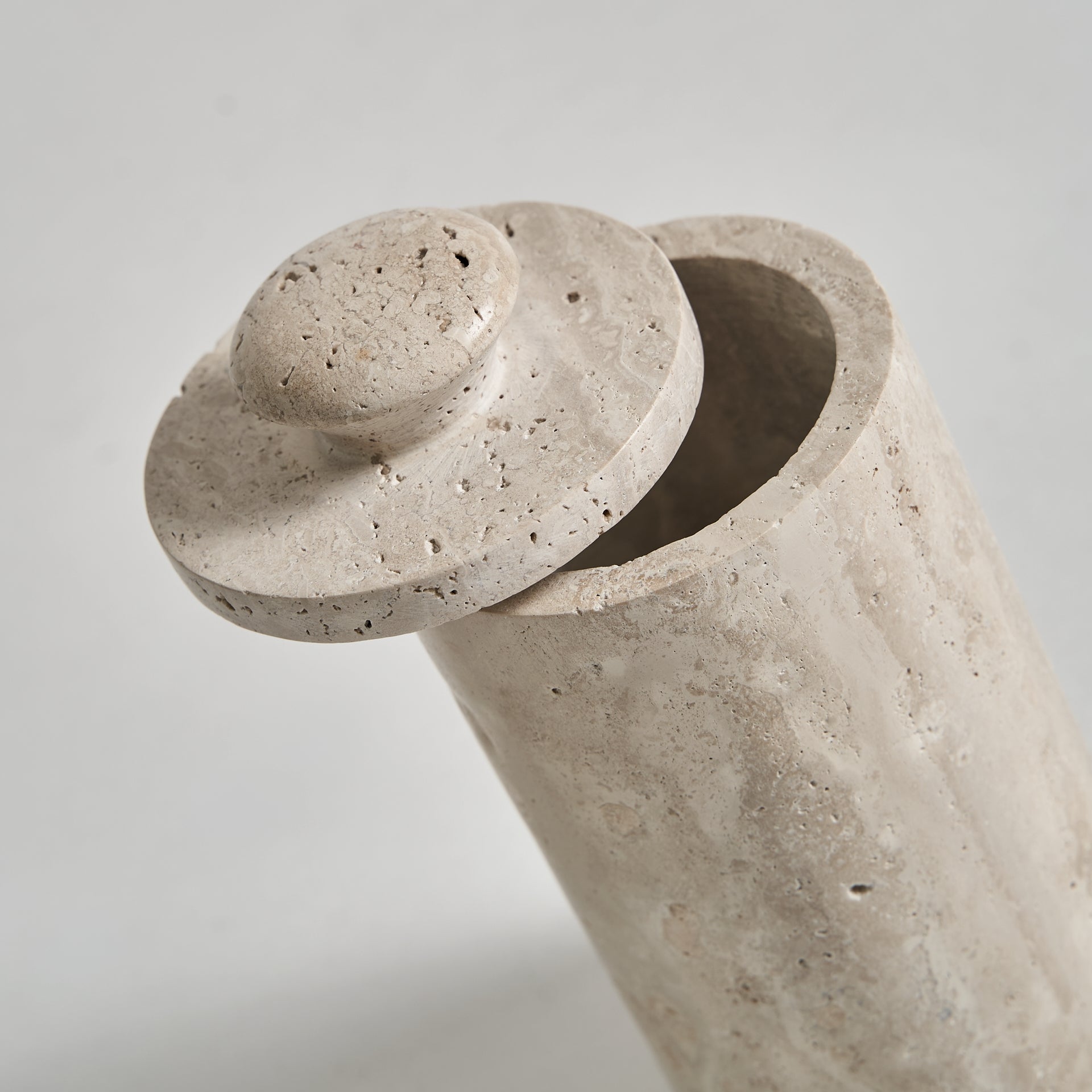 Motrus Travertine Box - 21cm - Maison Rêves UK