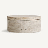 Motrus Travertine Box - 6cm - Maison Rêves UK