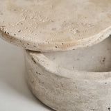 Motrus Travertine Box - 6cm - Maison Rêves UK