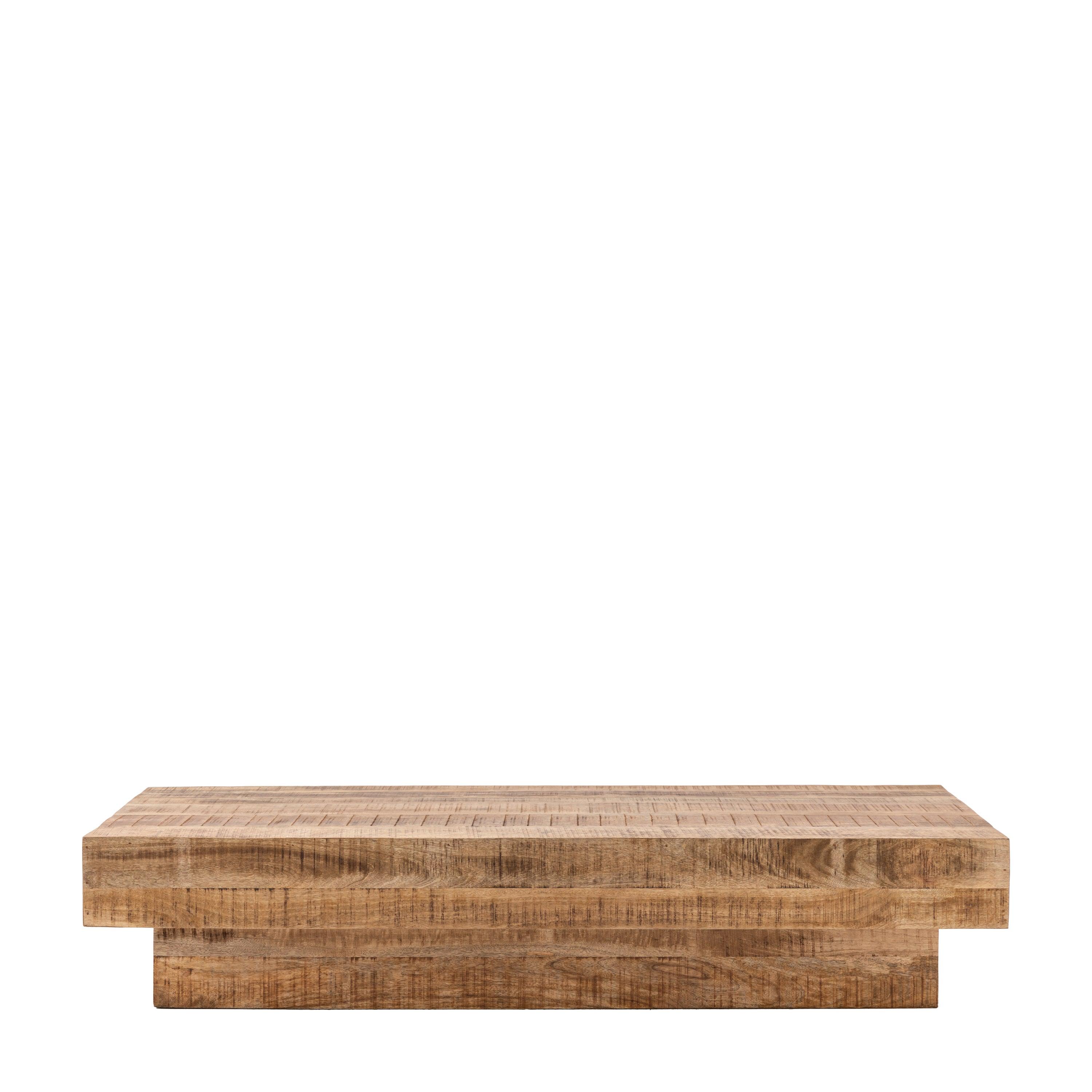 Caldera Coffee Table Natural Mango Wood - Maison Rêves UK