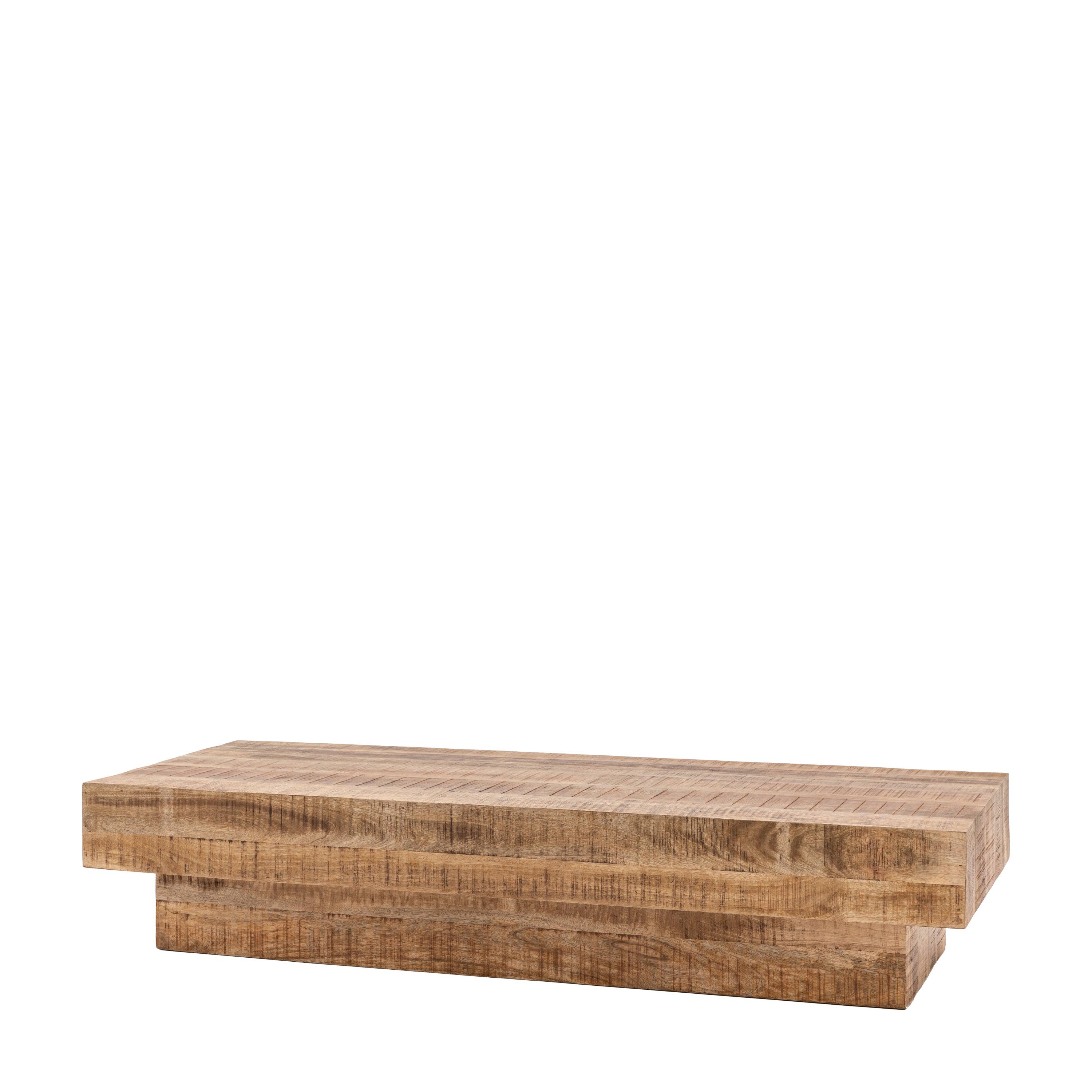 Caldera Coffee Table Natural Mango Wood - Maison Rêves UK