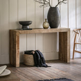 Caldera Console Natural Mango Wood - Maison Rêves UK