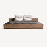 Truel Recycled Pine Wood Bed - Maison Rêves UK