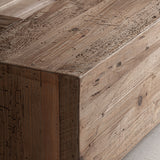Truel Recycled Pine Wood Bed - Maison Rêves UK