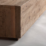 Truel Recycled Pine Wood Bed - Maison Rêves UK