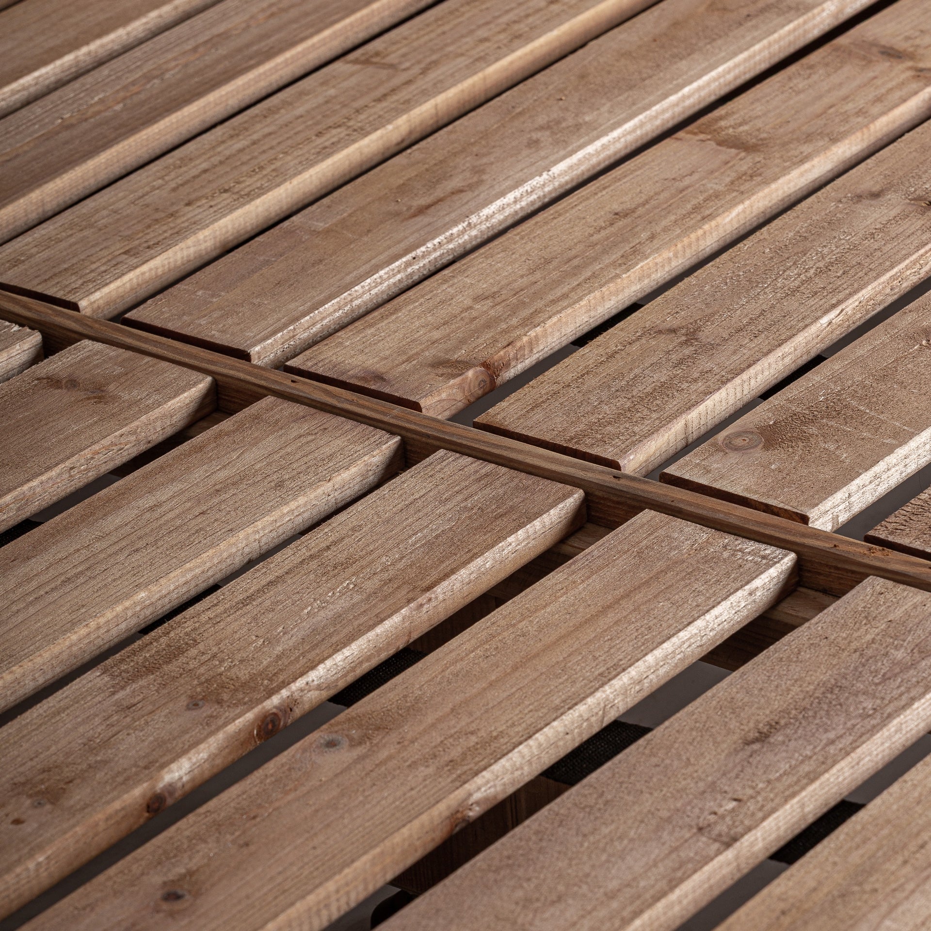Truel Recycled Pine Wood Bed - Maison Rêves UK