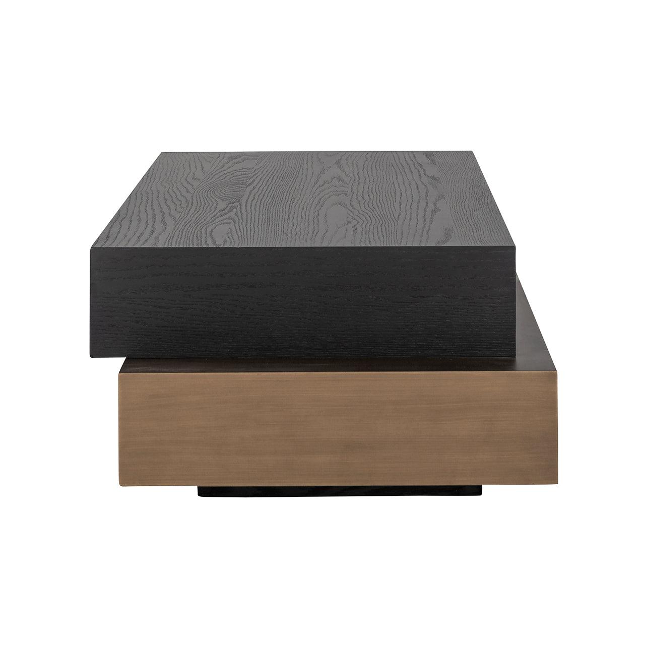 Cambon Coffee Table with Black Oak Wood Top by Richmond Interiors - Maison Rêves UK