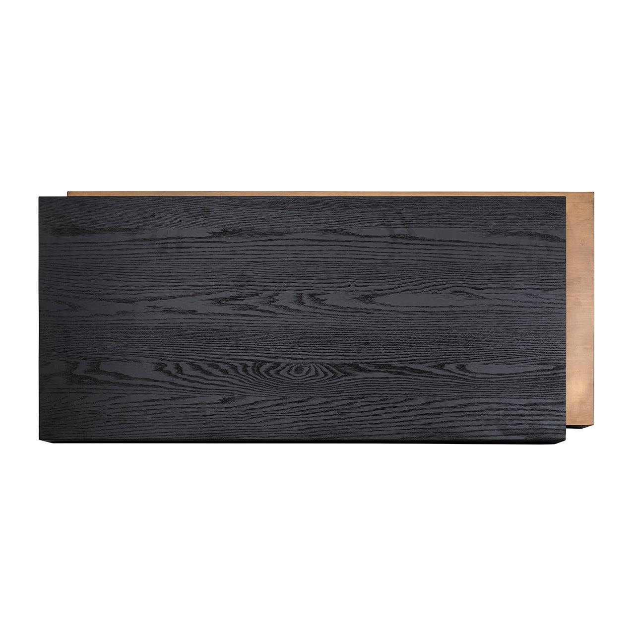 Cambon Coffee Table with Black Oak Wood Top by Richmond Interiors - Maison Rêves UK