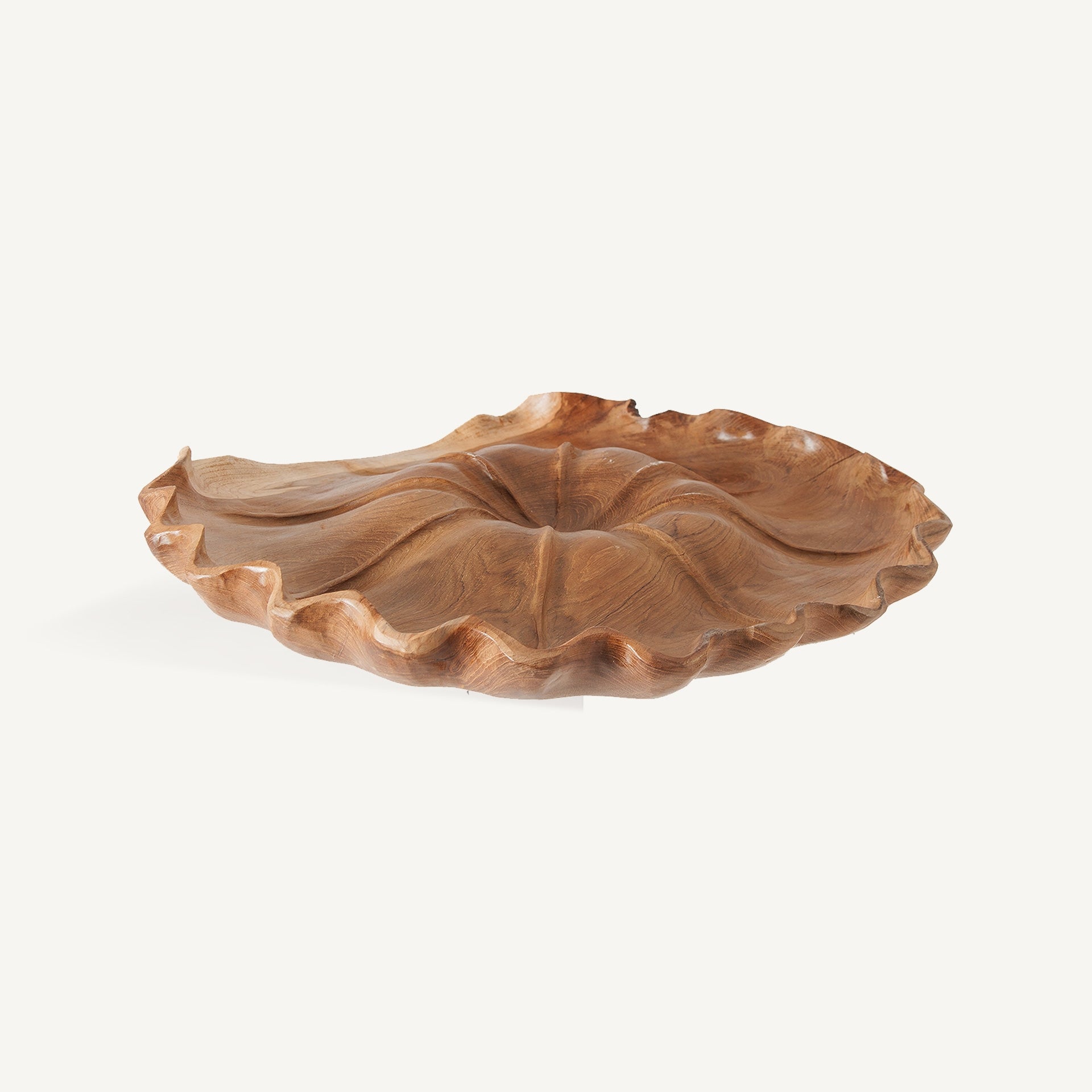 Dallas Teak Wood Centrepiece - Maison Rêves UK