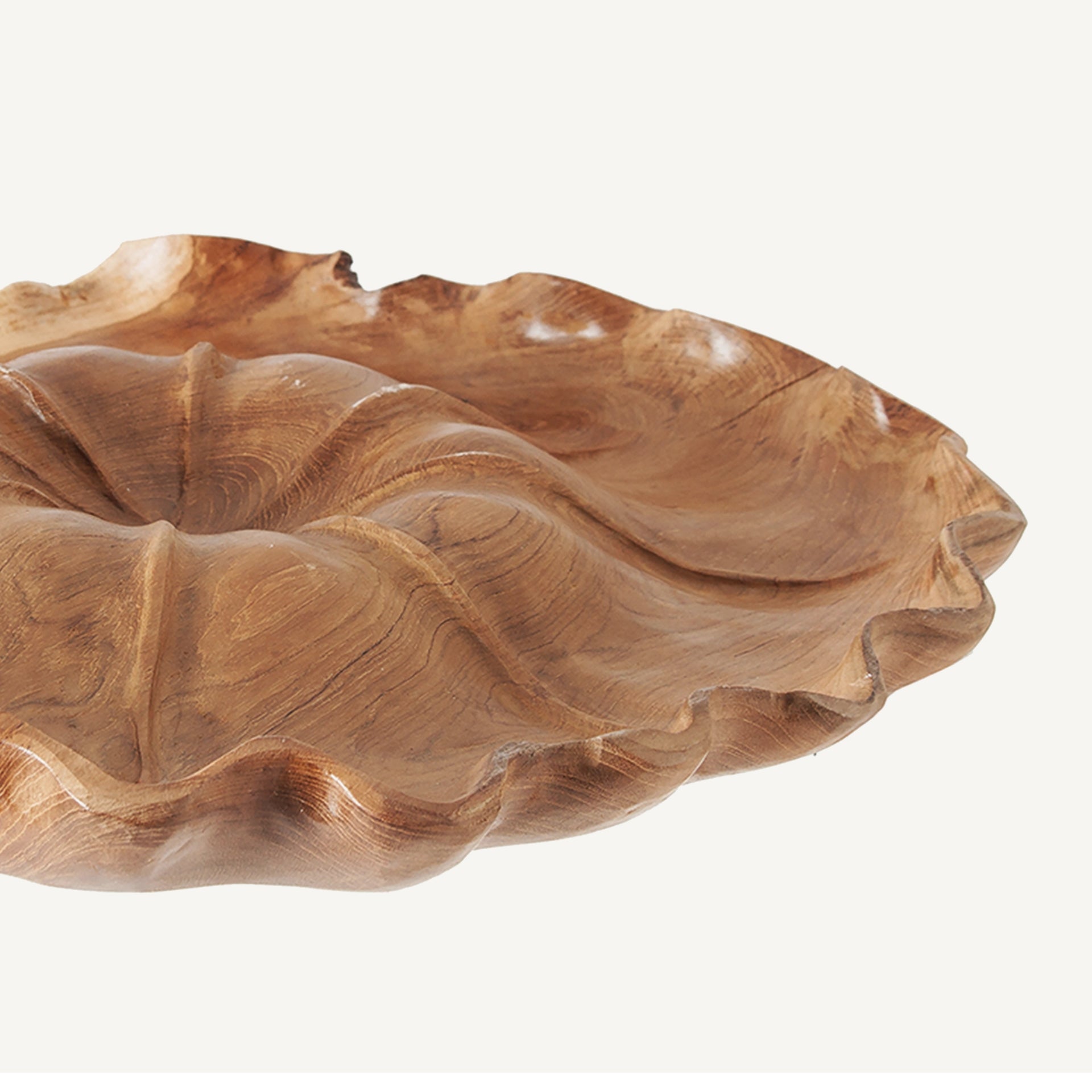 Dallas Teak Wood Centrepiece - Maison Rêves UK