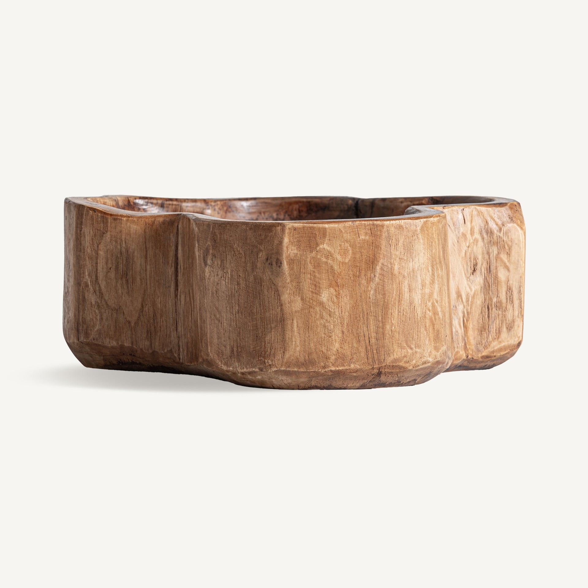 Humble Teak Wood Centrepiece - Maison Rêves UK