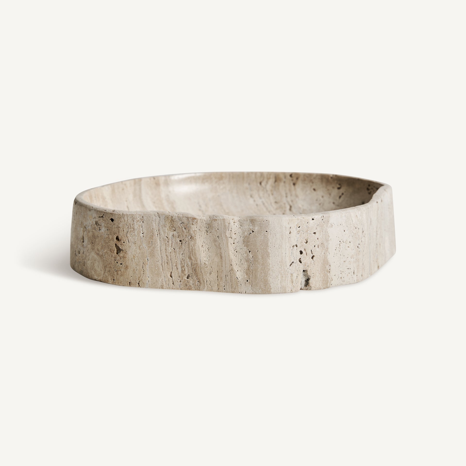 Motrus Travertine Centrepiece - 24cm - Maison Rêves UK