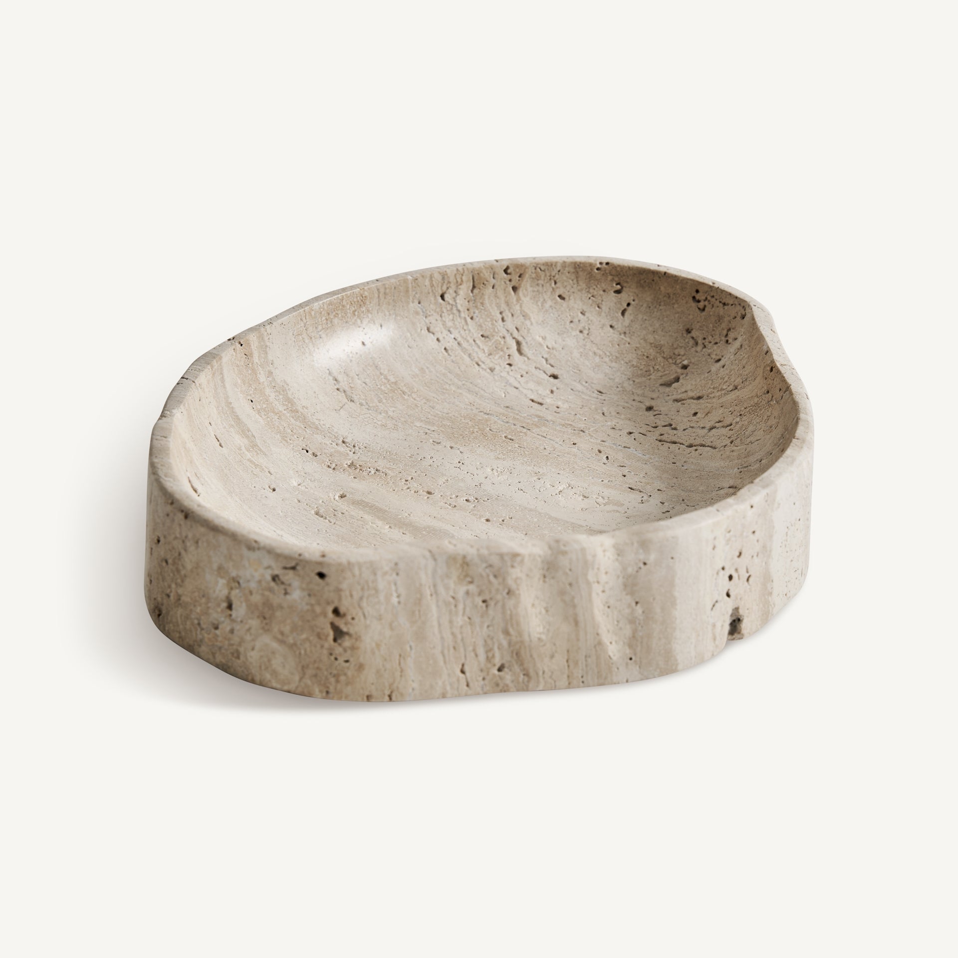 Motrus Travertine Centrepiece - 24cm - Maison Rêves UK