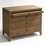 Maria Oak Wood Chest of Drawers with Tray Feature
