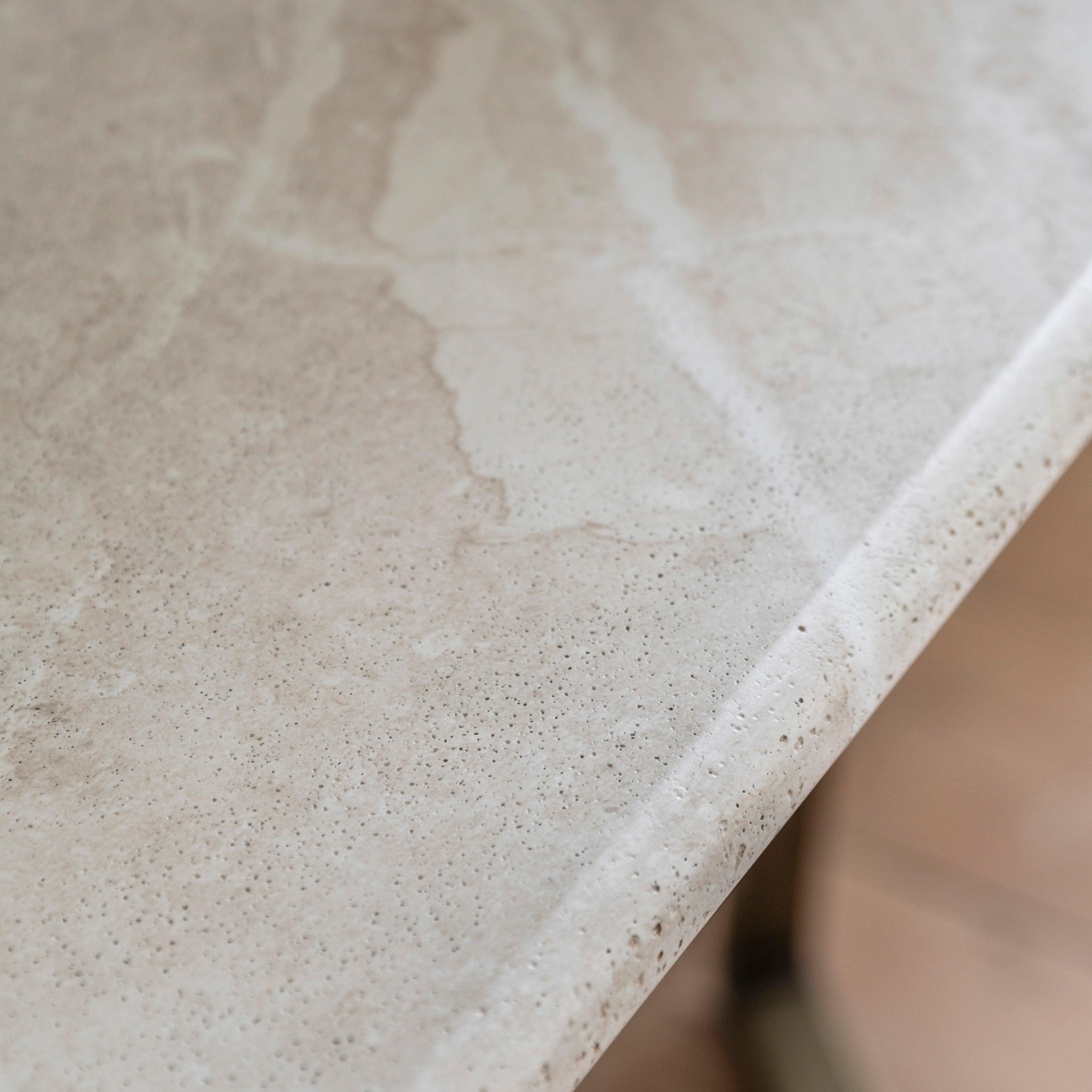 Cima Travertine Console Table - Maison Rêves UK