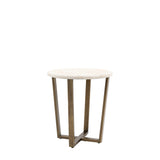 Cima Travertine Side Table - Maison Rêves UK