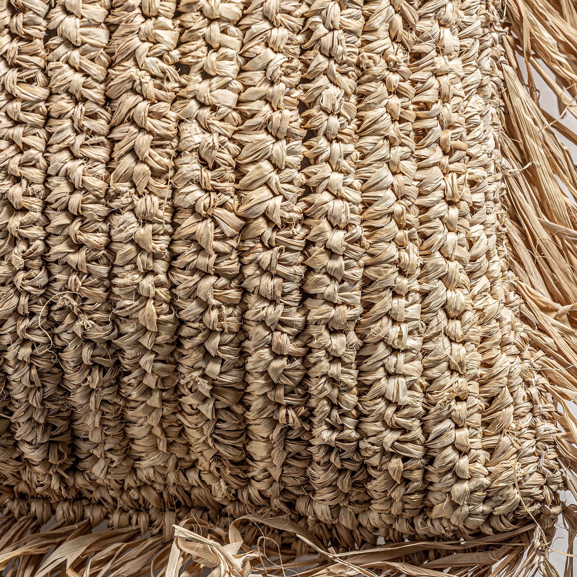 Igotz Natural Fibre Cushion - 50x50cm - Maison Rêves UK