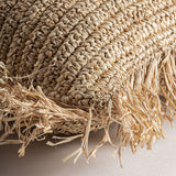 Igotz Natural Fibre Cushion - 60x60cm - Maison Rêves UK