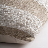 Neyman Light Brown Cotton Cushion - Maison Rêves UK