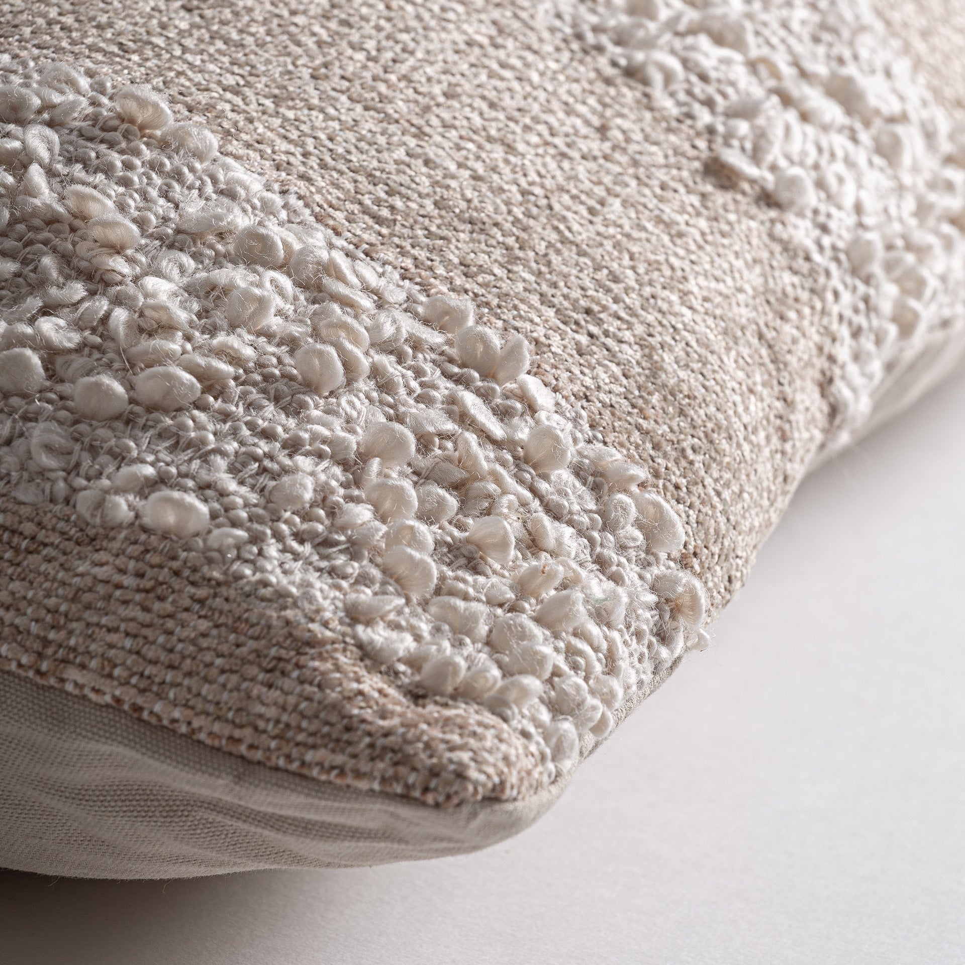 Neyman Sand Cotton Cushion - Maison Rêves UK
