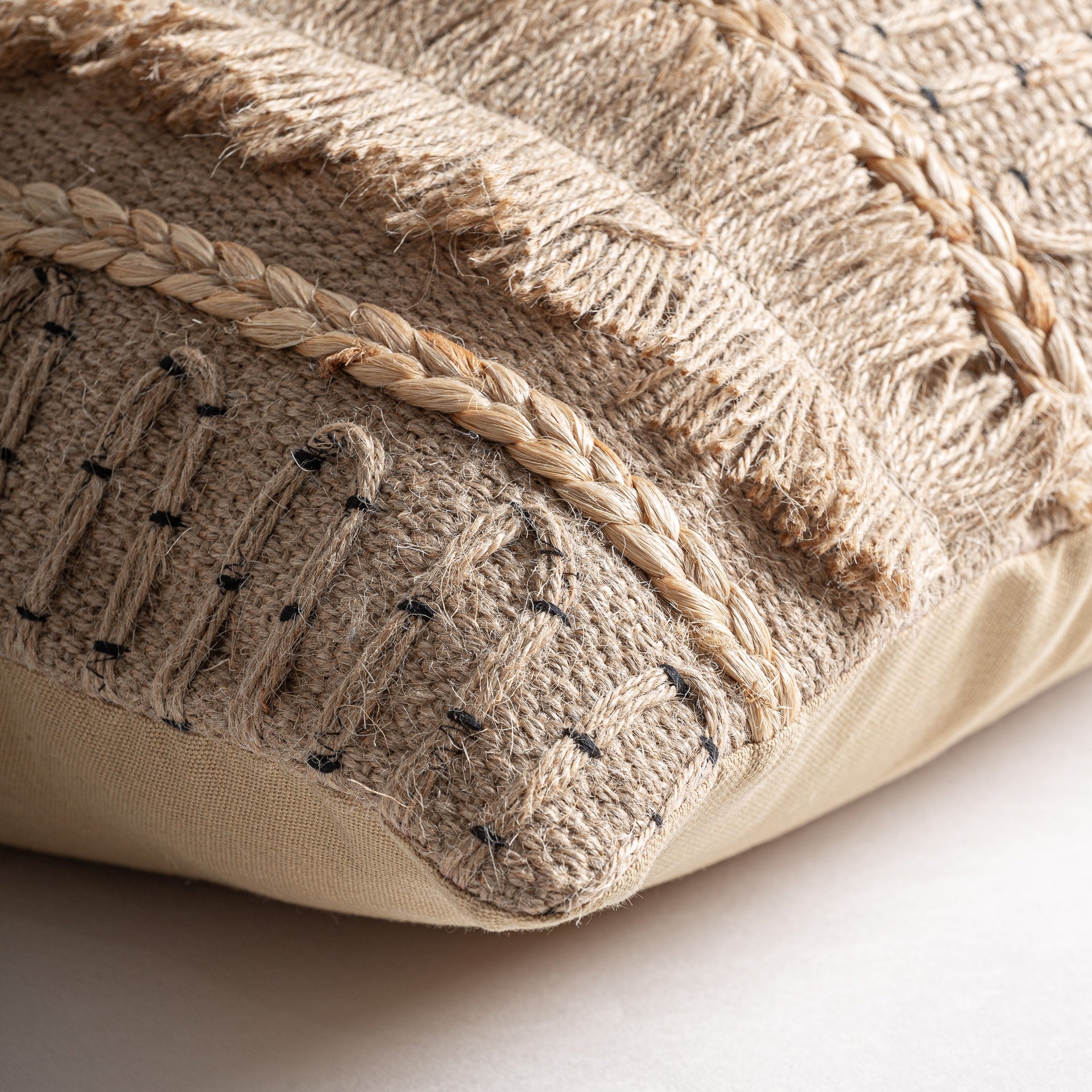 Saanvi Jute Cushion - Maison Rêves UK