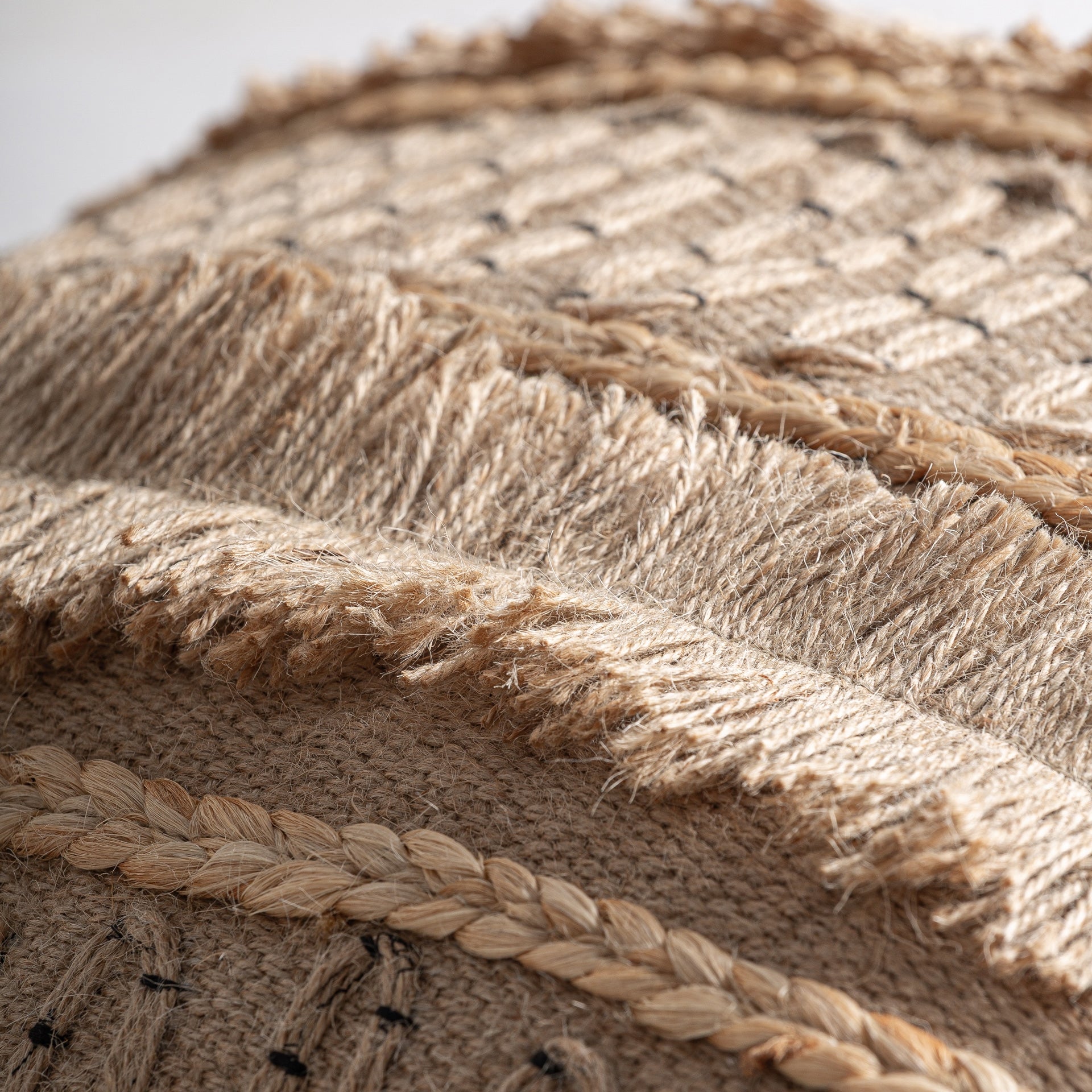 Saanvi Jute Cushion - Maison Rêves UK