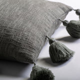 Tatis Grey Cotton Cushion - Maison Rêves UK