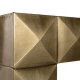 Collada Brushed Gold Brass Console Table by Richmond Interiors - Maison Rêves UK