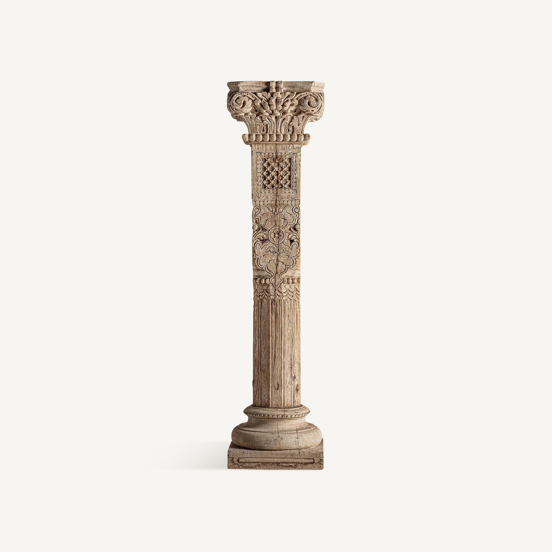 Askale Teak Wood Column - Maison Rêves UK