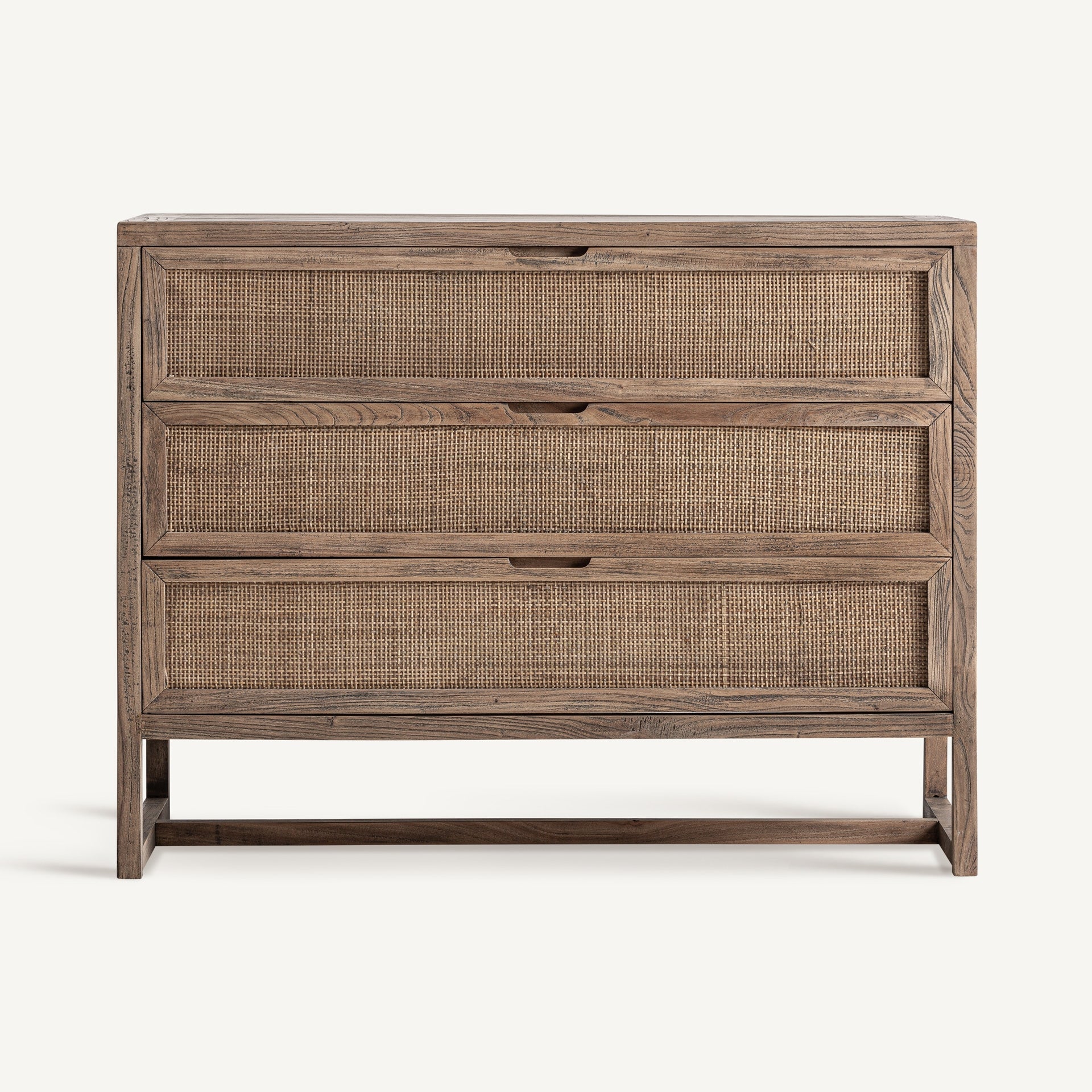 Byremo Elm Wood Chest of Drawers - 105cm - Maison Rêves UK