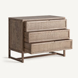 Byremo Elm Wood Chest of Drawers - 105cm - Maison Rêves UK