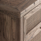 Byremo Elm Wood Chest of Drawers - 105cm - Maison Rêves UK