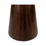 Congo Dark Brown Wood Circular Side Table Ø70 - Maison Rêves UK