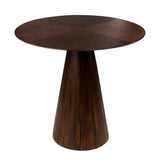 Congo Dark Brown Wood Circular Dining Table Ø80