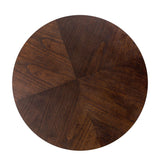 Congo Dark Brown Wood Circular Dining Table Ø80